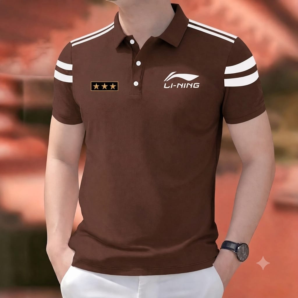 Super Premium PK Cotton Polo Shirt For Men's [3star Coffee]